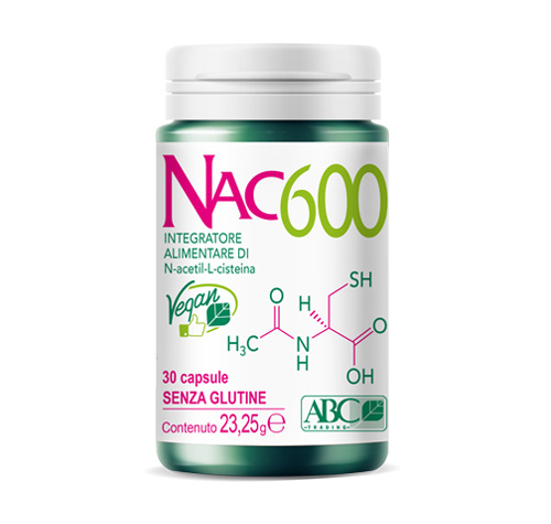 NAC600 Integratore alimentare di N-acetil-L-cisteina